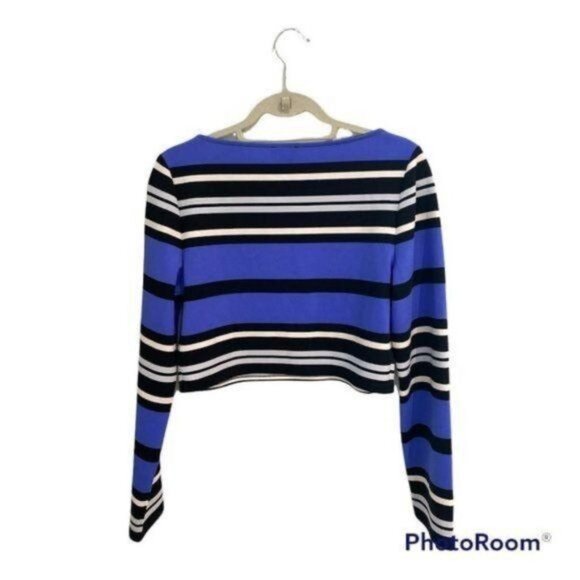 Express Cropped Long Sleeve Top NWT - Picture 5 of 8